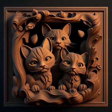 3D model Stray Cats game (STL)